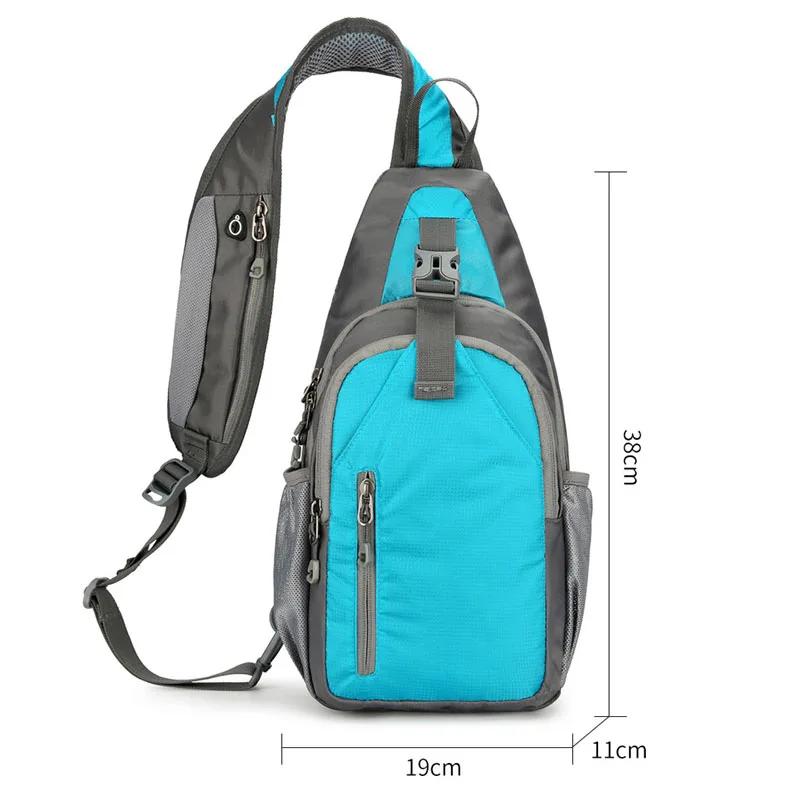 Men'S Leisure Outdoor Hiking Bike Shoulder Bag, Waterproof Sports Crossbody Bag, Travel Backpack, Men'S Chest Bag, Shoulder Bag