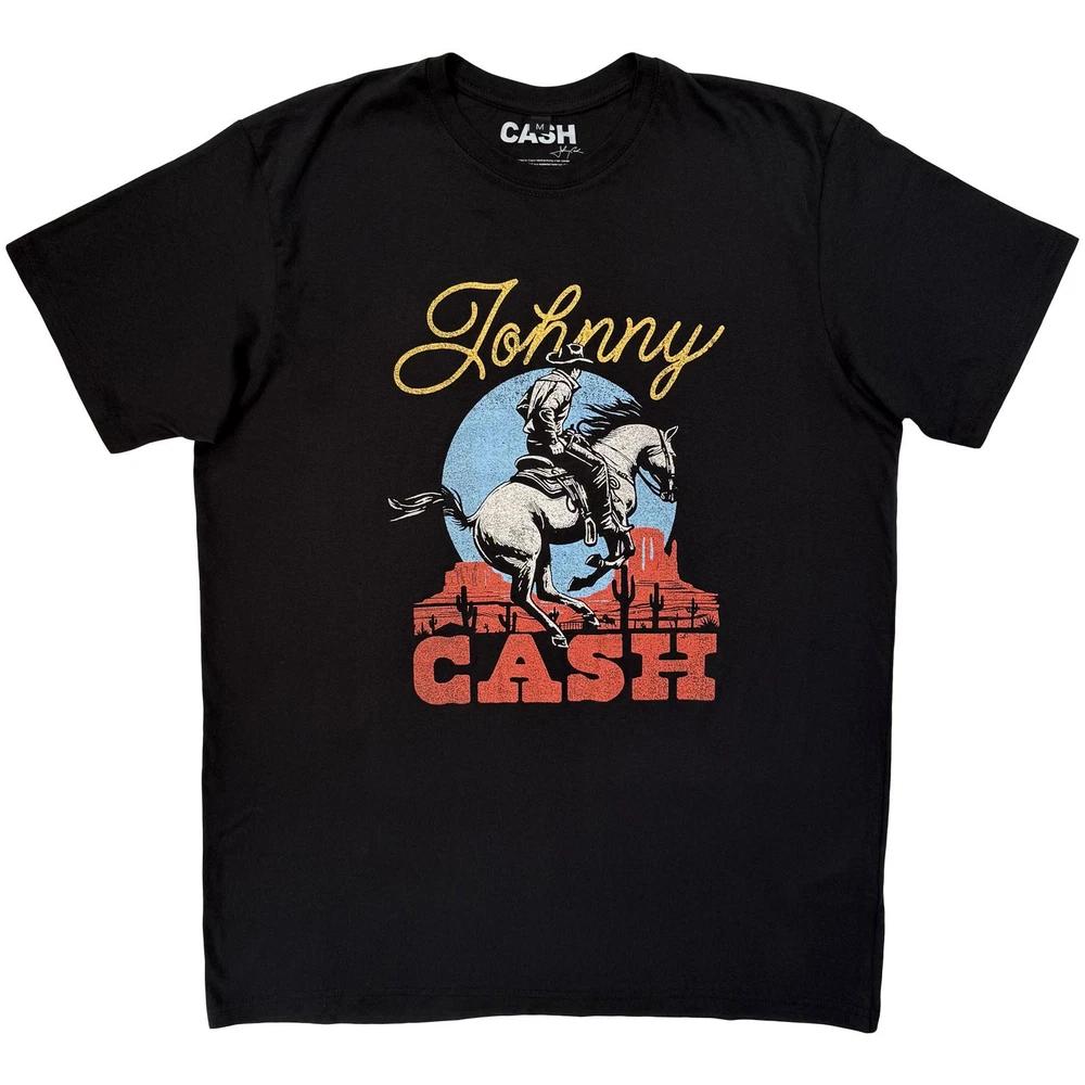 Johnny Cash Cowboy Premium Tee TShirt Unisexs L