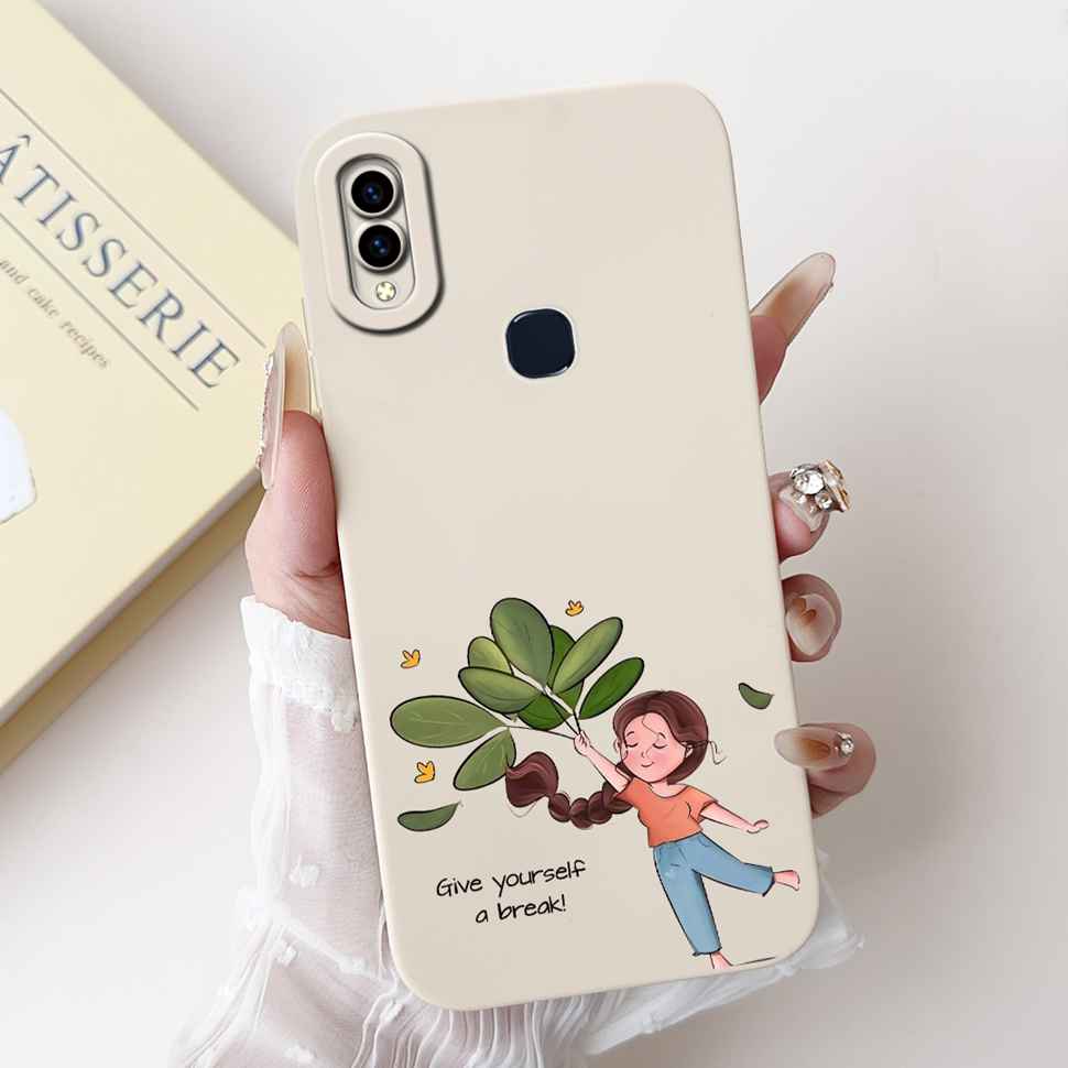 For Vivo V9 1723 Case Vivo V9 Youth 1727 1726 Fashion Flowers Soft Silicone Back Cover For Vivo Y85 Y85 6.3" Protective Cases