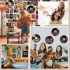 Bimkole Hippie Decor, Wall Aesthetic Records Vintage Ornament, Posters for Room Aesthetic - Record Theme for Bedroom Living Room Art Display Rock,
