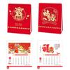 Hot Stamped 2025 Desk Calendar Blessing Year of The Snake Calendar  Business Gift