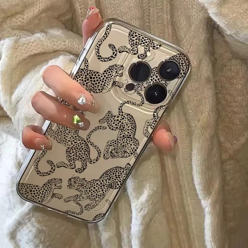 Cheetah Print Leopard Print Clear Phone Case For Xiaomi Mi 15 T Pro 14T 13T 12T Mi 17 Pro 15 14 13 12 11 Lite 5G Silicone Cover