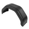 Trailer Mudguard Black High Density PE for Single Axle Trailers 12in 13in Diameter Wheels