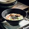 Estilo Japonés Cerámica Vajilla Creativo Retro Grande Bol para Ramen Bol para Ensalada Bol para Sopa Bol Sombrero Bol de Arroz para el Hogar Bol Lindo
