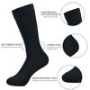 Men's Black Cotton Dress Crew Socks