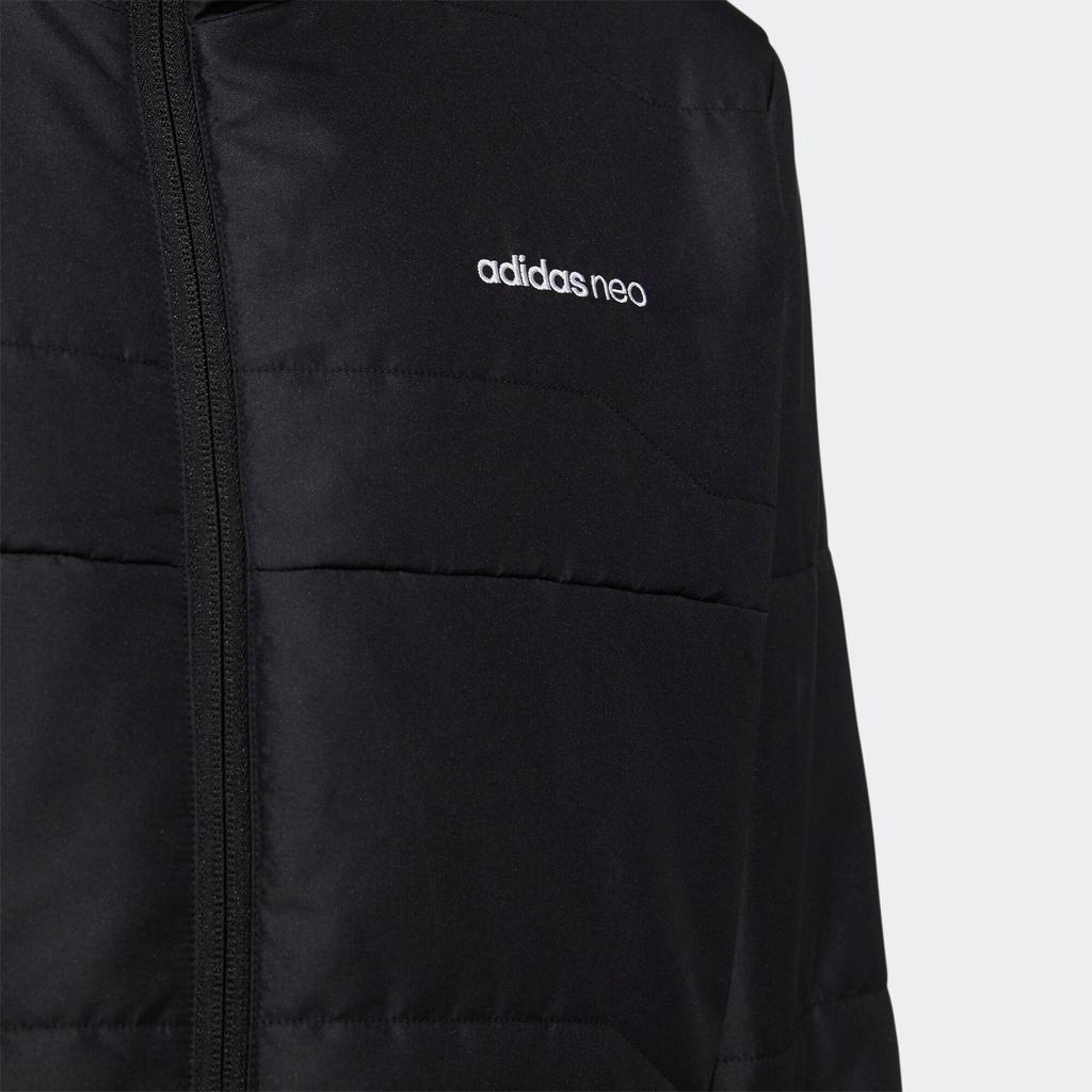 Adidas Neo Essentials Regular Fit Water Repellent Hooded Puffer Jacket Men Black H45236