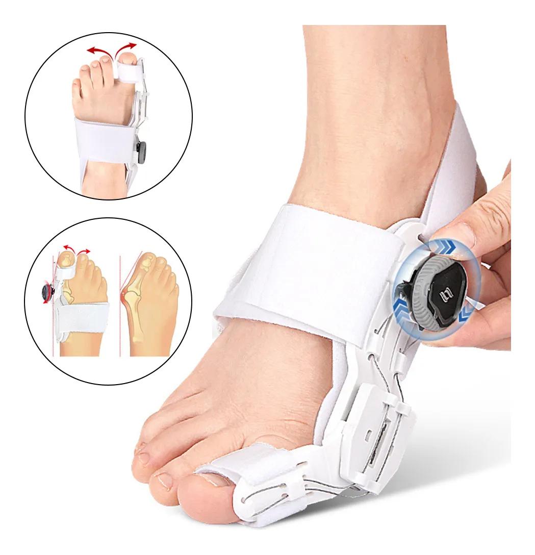 

Hallux valgus corrector big toe protrusion overlapping toe separator adjustable corrector белый