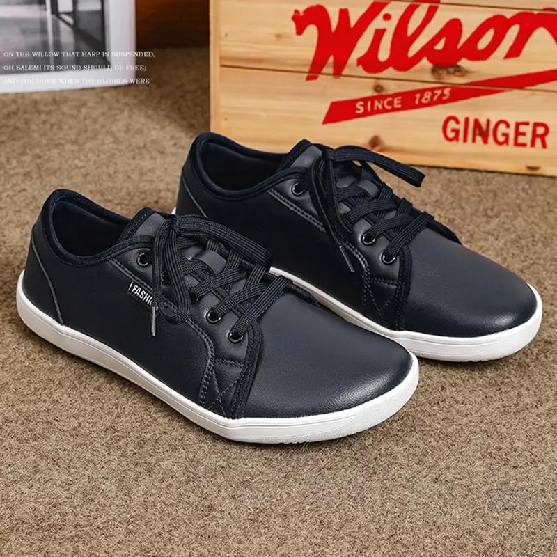 Fashion New men's barefoot wide shoes with loose feeling barefoot couple shoes leather fashion sneakers comfortable flat shoes
