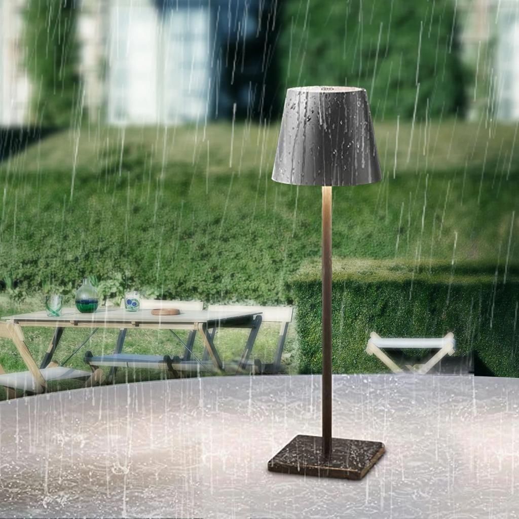 LED Table Lamp Portable Touch Desk Lamp Rechargeable Vintage Lamp for Restaurant Bedroom BarsCamping Coffee Shop Night Light