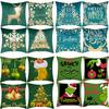 Santa Claus Digital Printed Pillow Living Room Bedroom Sofa Home Cushion Cover Cushion Cover
