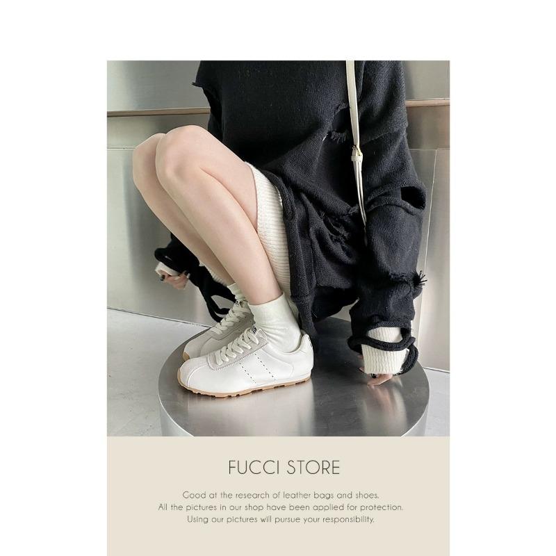 Soft leather inside and outside~ Casual sports women's spring new retro board shoes