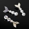 Fashionable Pearl Fishtail Hair Clip for Girls