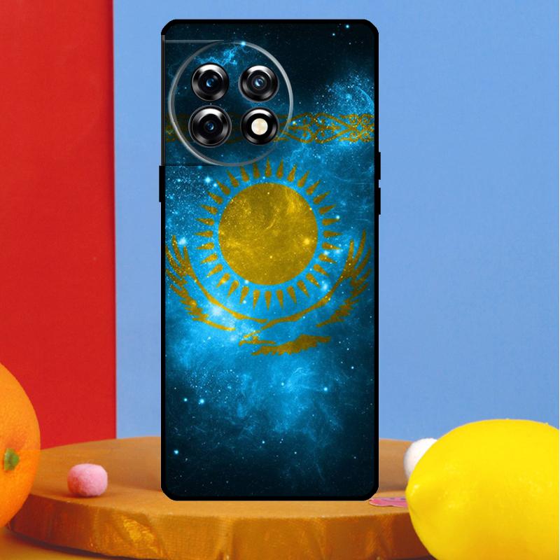 Kazakhstan Flag Art Cover For OnePlus 13 13R 12 12R 11 10 Pro 8T 10T OnePlus Nord CE 3 2 4 Lite N30 N20 N10 Case