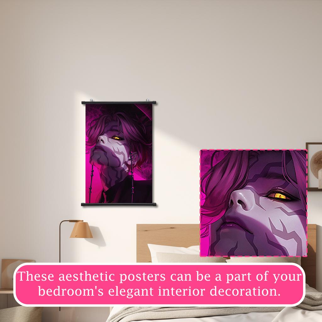 Hanging Scroll Poster Fabric Wall Art For Living Room, Bedroom, And Home Decoration