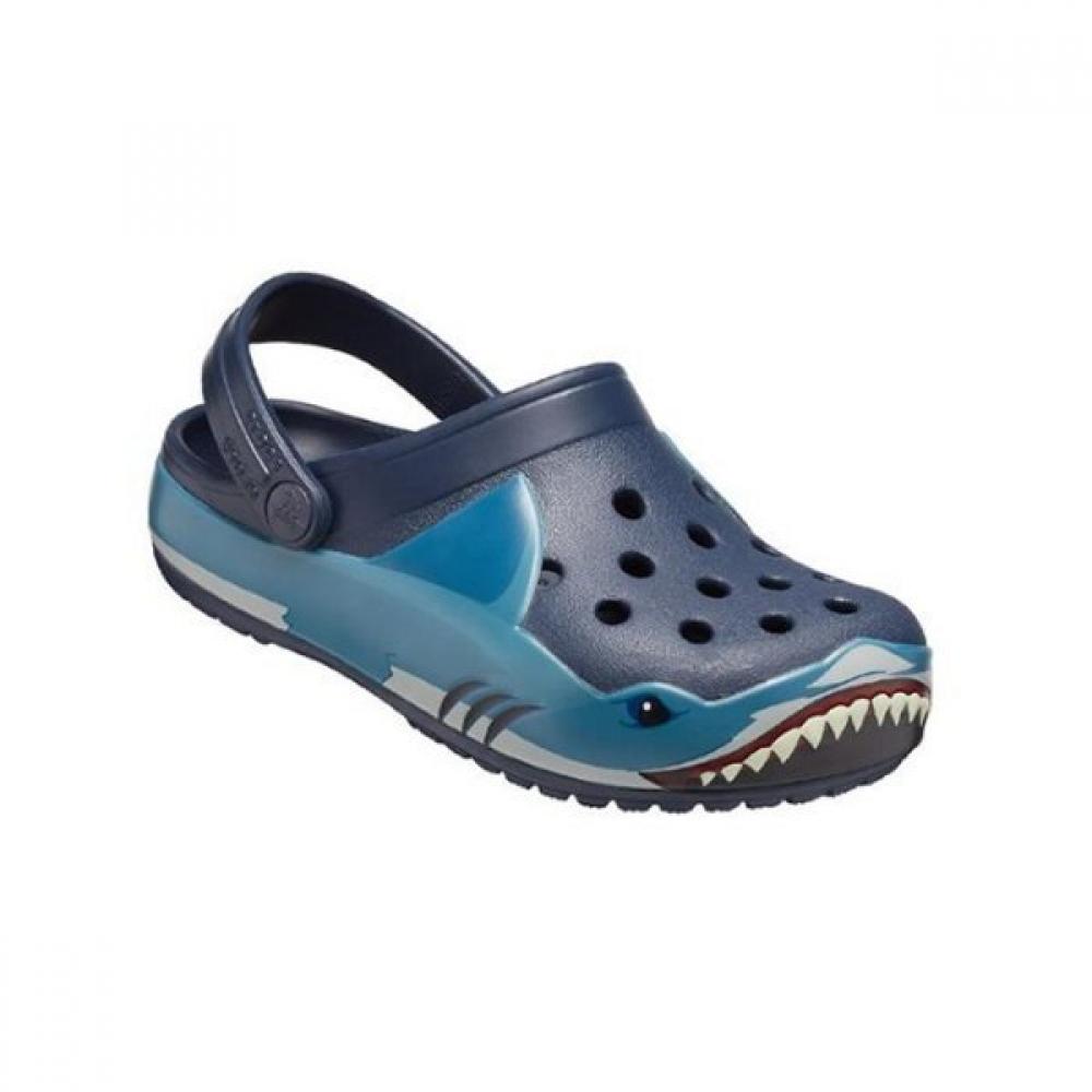 

Crocs Crocs Kids Fun Lab Shark Band Light Clog Kids Sandals Slippers 206159410