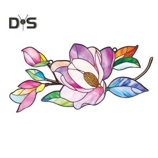 Flower Hanging Decoration Wall Art Window Hanging Ornament Double-Sided Floral Sun Catcher Gift for Nature Lovers