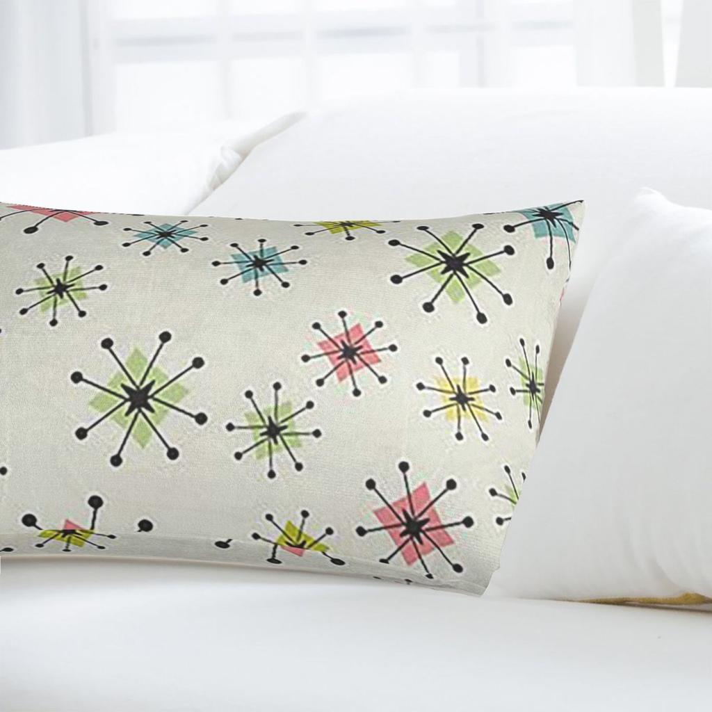 Atomic Era Graphic Rectangle Pillowcase Cushion Cover Decorative Bedroom Bed Home Comfort Throw Pillow