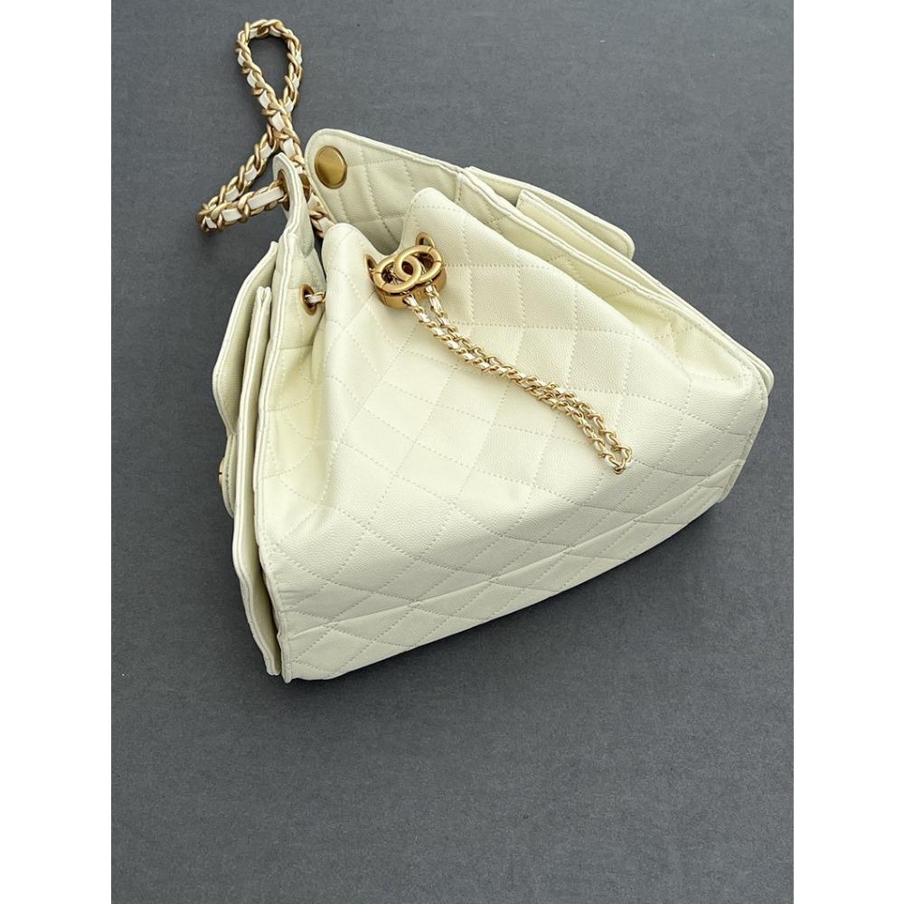 25 Novas bolsas femininas de couro padrão caviar padrão bola grande capacidade bolsa hippie hobo corrente diamante cordão axila