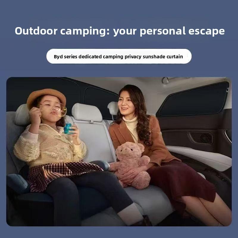 For BYD Denza B5 Window Sunshade Privacy Curtain UV‑Block Heat Insulation Opaque Camping Full Window Interior Mod Accessories