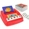 1 Set English Letter Card Learning Machine Kids Early Education Interactive Alphabet Matching Game ABC Words Spelling Learning Toy Toddlers Boys Girls