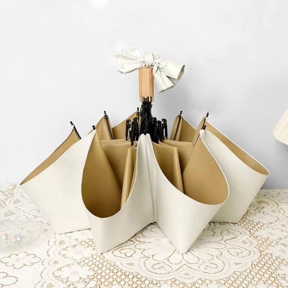 UV Protection Color Glue Umbrella Thickened All-weather Rain or Shine Folding Umbrella UPF 50+ Lightweight Travel Rain Umbrella