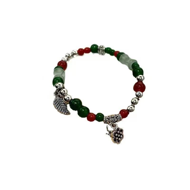 New Chinese bracelet girls niche design sense lotus pod beaded ancient style bracelet ethnic style jewelry