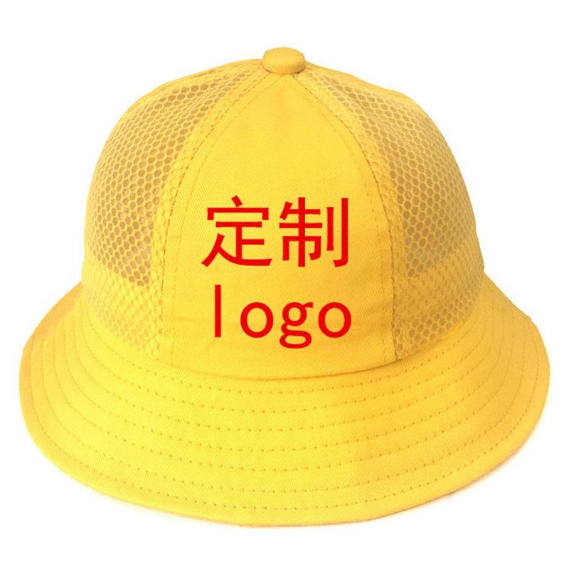 

Маленькая желтая шляпа сетчатая шляпа, шляпа-ведро с маленьким помпоном, детсадовцы, ученики начальной школы, солнцезащитная шляпа плюс 58cm жёлтый