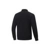 Li Ning Fitness Series Sweatshirts Men's Black Stand Collar Moderate Cardigan AWDT437-1