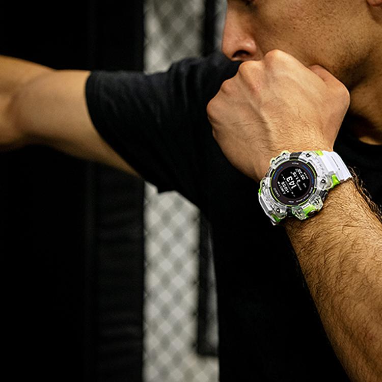 G-SHOCK Serie G-Squad Monitoraggio della Frequenza Cardiaca GPS Sensore Intelligente Luce LED Smartwatch Movimento Solare al Quarzo Cinturino in Resina Smartwatch da Uomo GBD-H1000-7A9PRD