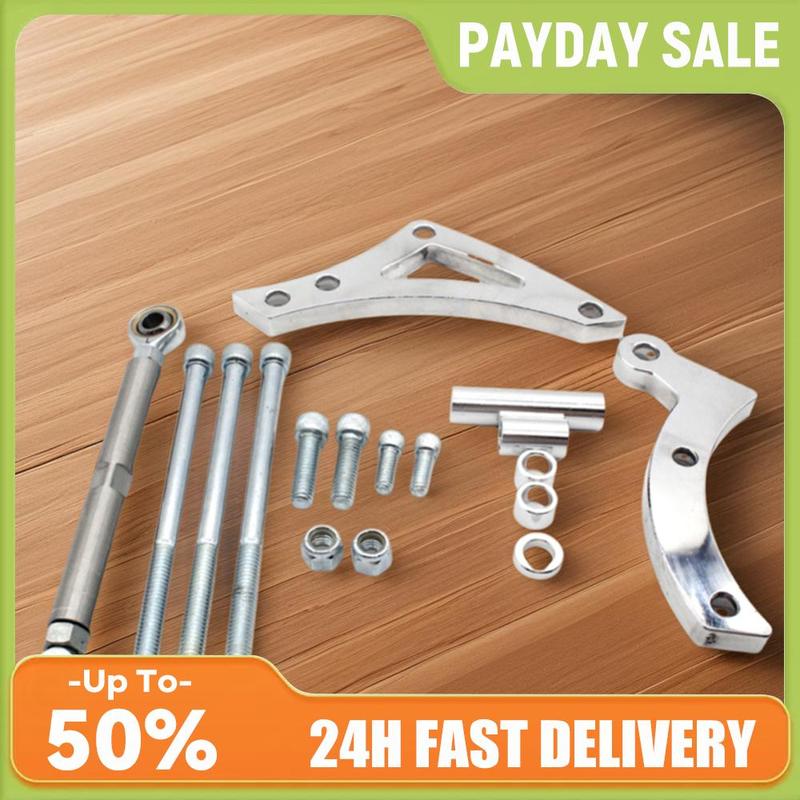 Billet Aluminum Small Block Alternator Bracket Aluminum Alternator Bracket Kit for V-Belt Mopar 318 340 360 Engines