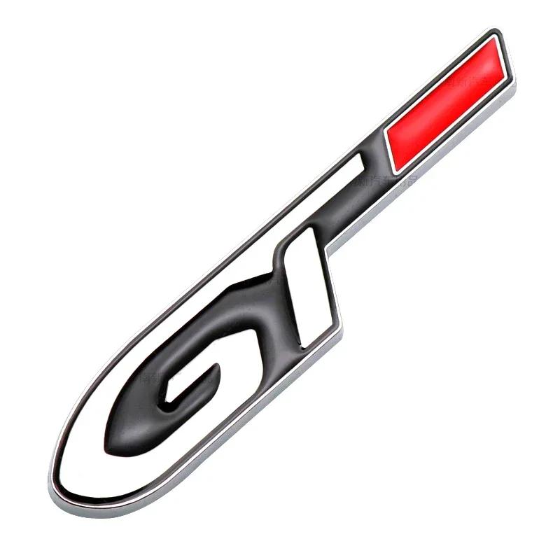 BRZ1 For VOLKSWAGEN VW GTI Car Body Metal Emblem Auto Rear Trunk Badge For Peugeot GTI GT GTline RCZ 307 207 407 607 4008 206 107 308 im2