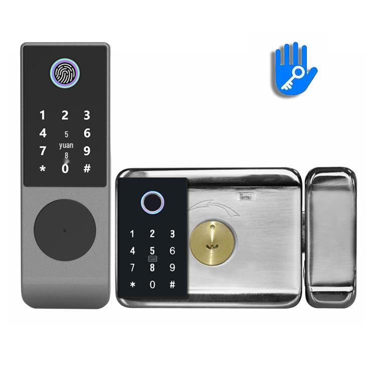Waterproof Outdoor Smart Fingerprint Door Lock with Password Compatibility