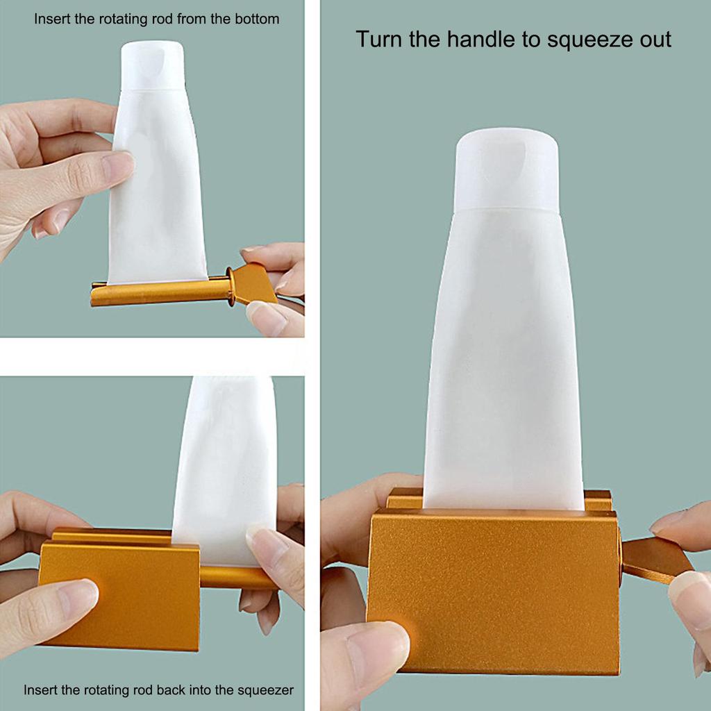Aluminum Toothpaste Dispenser Squeezer Toothpaste Squeezer Rollers Daily Living Tube Squeezing Aids Toothpaste Squeezers Holders
