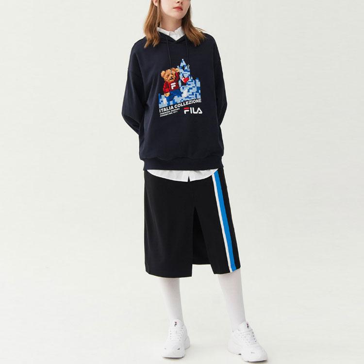 New FILA Sweatshirts Unisex Legend Blue F11M118259FNV