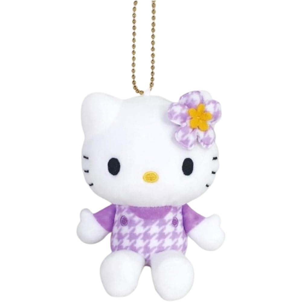 Nakajima Corporation Hello Kitty Mascot Collection Kaohana Purple 10x8.5x4.5cm Plush Toy