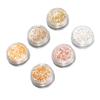 6 Colors Holographic Nail Glitter Kit Sparkling Nail Art Decoration for Home Salon Manicure