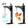 Magic Bookshelf Lamp Magical with Owl Phoenix And Stag Figures, Vintage Iron Stand Bedroom Night Light Light, Warm Decorative for Library Study