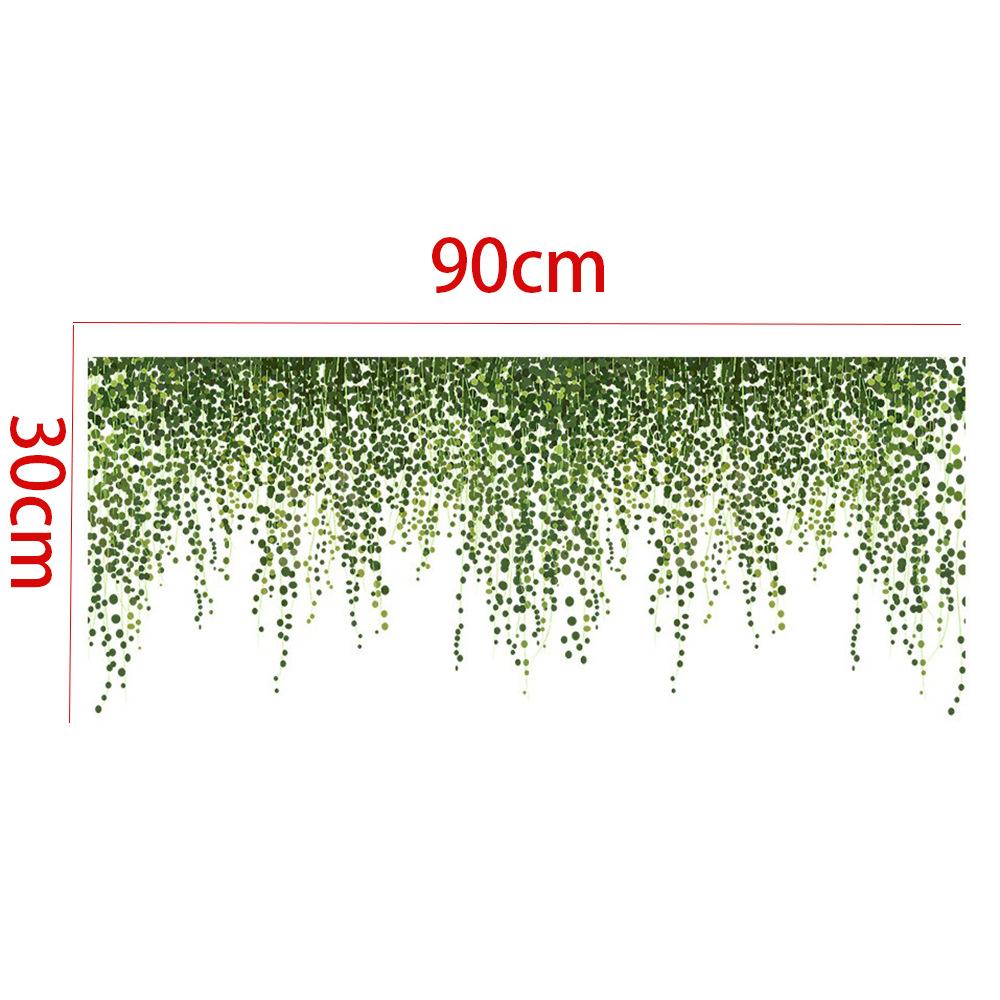 

Самоклеящиеся наклейки на стену Керамическая плитка Фоновые стены Декоративные двери Обои Наклейки с имитацией зеленых растений для интерьера 30x90cm зелёный