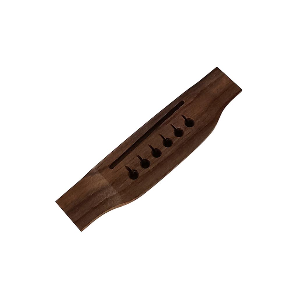Rosewood 6 String Folk Guitar Bridge Replacement Acoustic Guitar Bridge Saddles Nut Pin for Improve Guitar Sound Quality