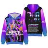 Children's Fashion Casual Long Sleeve Hooded Witch  Group Print Sweatshirt