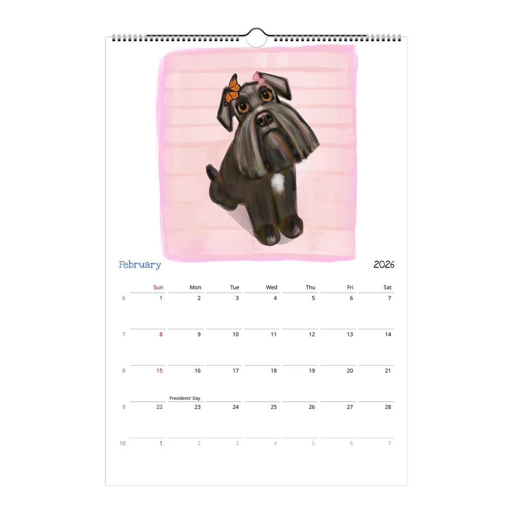 A Fun Calendar Featuring Dog Illustrations, It Makes The Perfect Gift For A Colleague Or Close Friend.