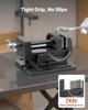Tilting Vise, 4.25 Inch Jaw Width, Portable Drill Press Bench Vise, 090° Adjustable Tilt, Durable Cast Iron Construction, Workbench Vice for
