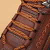 Men's Large Size Martin Boots - New Autumn/Winter Style, Outdoor Casual Handmade Short Boots for Mountaineering