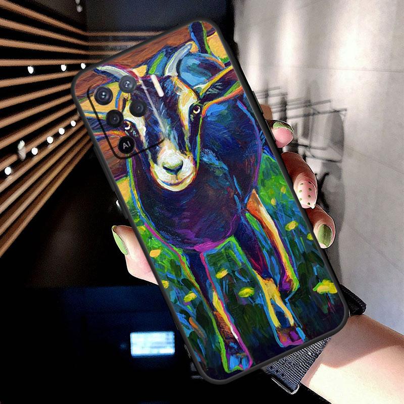Goats Case For Oppo A74 A54 A94 A80 A60 A40 A18 A38 A58 A78 A98 A96 A76 A16 A15 A17 A57 A77 A5 Pro