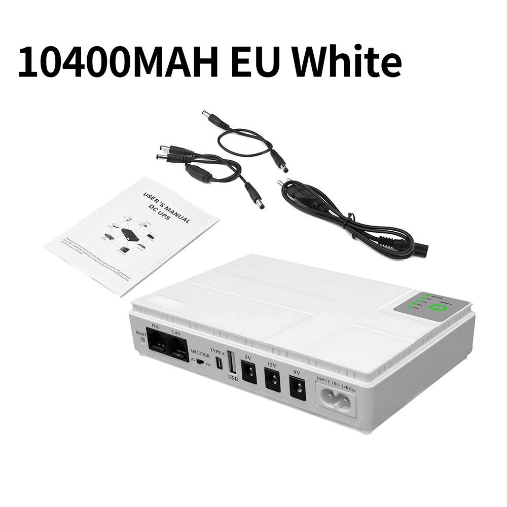 Multivoltage Mini UPS Uninterruptible Power Supply USB Type C Dual Port POE DC Backup Power For Modem Security Camera 5V 9V 12V
