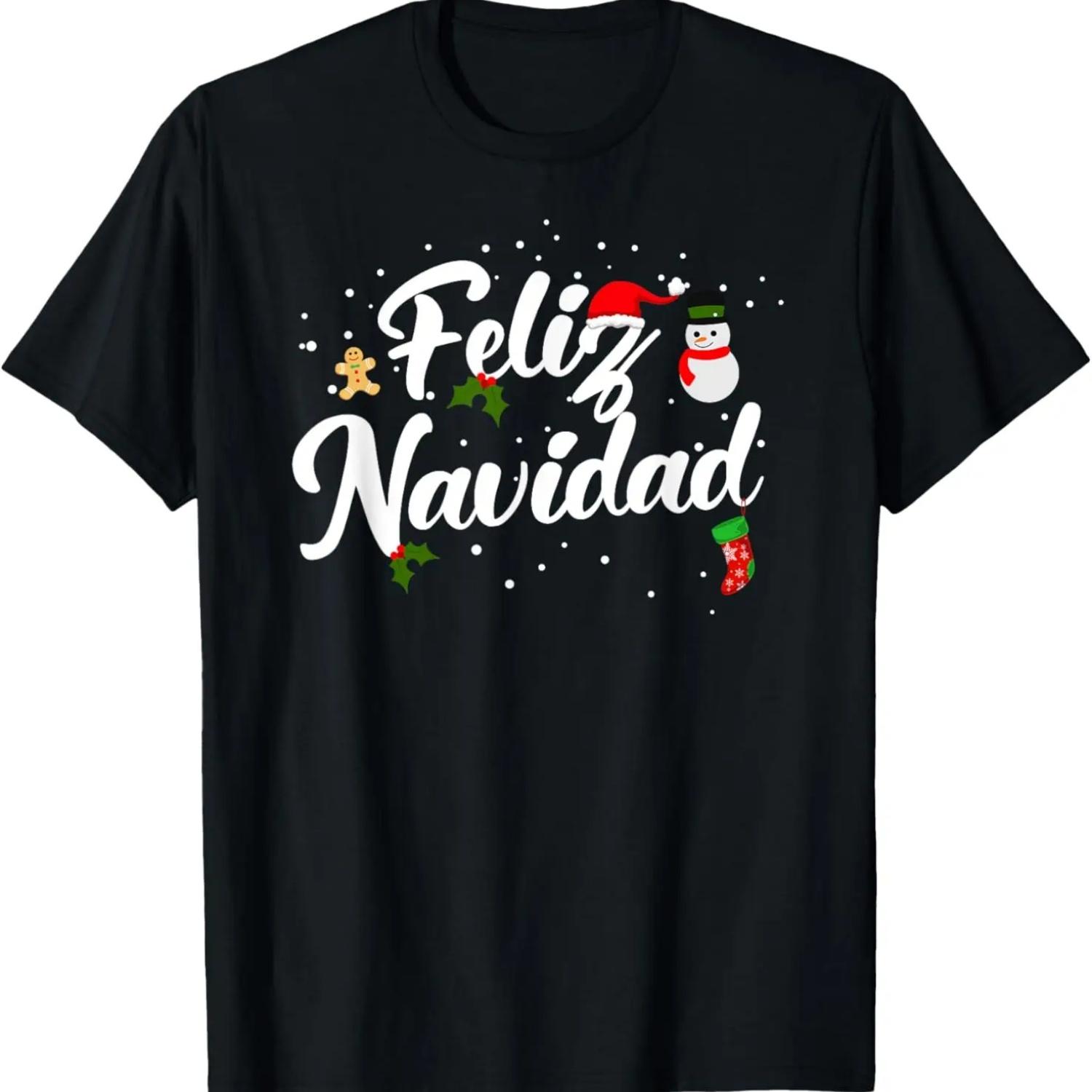 Feliz Navidad Christmas T-Shirt S