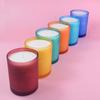 Colorful Candle Cups, Frosted Craft Candlesticks, Aromatherapy Cups, Nordic Simple Ornaments, Family Celebration Crafts, Scented Candles