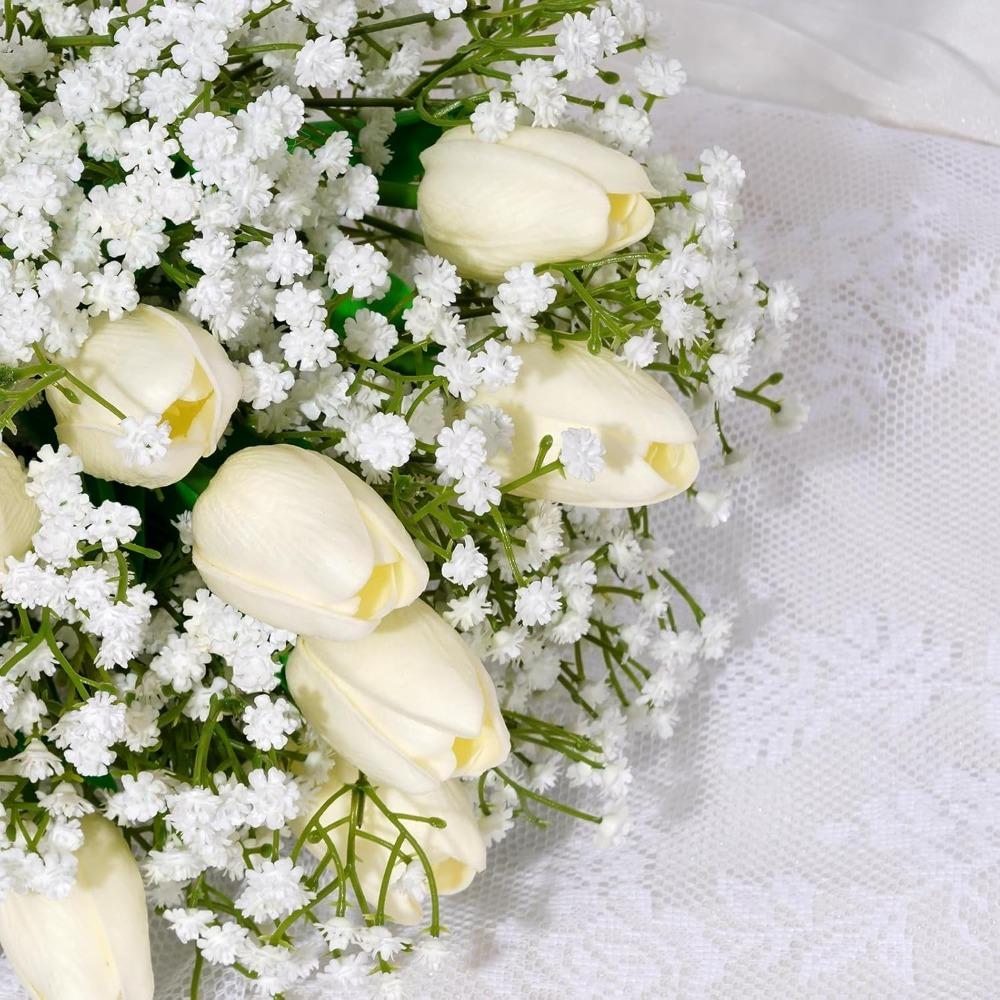 5/10Pcs Artificial Flowers Plastic Home Decor Bride Bouquet for Wedding Party Garden Decoration Baby's Breath DIY Fake Flowers