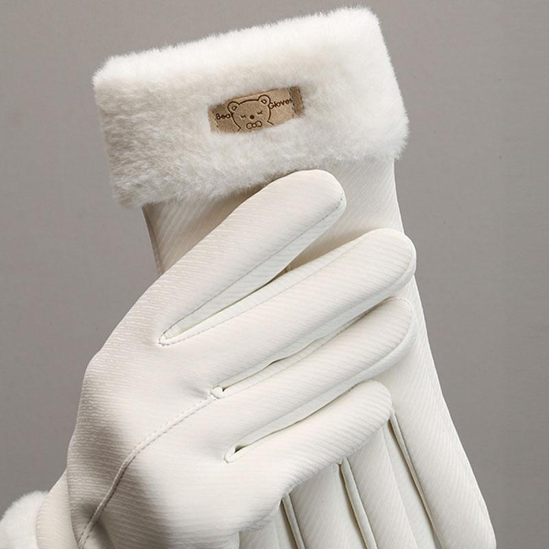 Light Waterproof Women Winter Keep Warm Touch Screen Gloves Not Bloated Fashion Simple Style Thickened