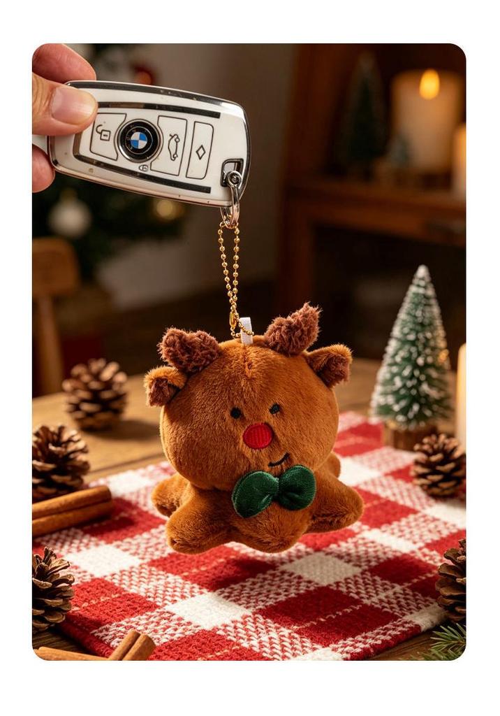 Neue Oktopus-Serie Weihnachts-Stoffpuppen: Niedliche Schneemann- & Lebkuchenmann-Dekorationen, Taschenanhänger, Festivalgeschenke